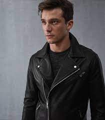 Reiss Honne Leather Biker Jacket Mens Clothing Styles Biker Jacket Leather Biker Jacket