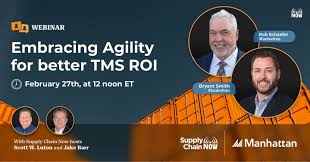 🚚 This Thursday, February 27th, join Scott Luton and Jake Barr for an  exclusive webinar with Rob Schaefer and Bryant Smith from Manhattan  Associates! Learn how businesses can harness the power of