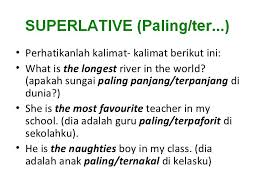 Dalam penggunaannya, terdapat rumus superlative degree yang harus kamu terapkan dalam sebuah kalimat contoh kalimat superlative degree: Pengertian Dan Contoh Kalimat Superlative Degree Bahasa Inggris