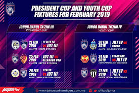 Jadual penuh perlawanan piala malaysia 2019 seperti yang semua peminat bola sepak malaysia ketahui bahawa liga super dan piala fa telah pun melabuhkan tirainya. Jadual Perlawanan Piala Presiden Johor Southern Tigers Facebook