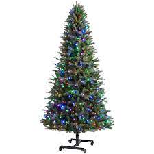 Polygroup 7 To 9 Ft Pre Lit Led Virginia Grow Stow Artificial Christmas Tree With 600 C The Home Depot Canada
