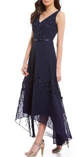 Karl Lagerfeld Paris Karl Lagerfeld Paris V Neck Floral Applique Gown Mother Of The Bride Dresses Long Fall Wedding Outfits Mother Of Groom Dresses