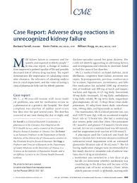 Pdf Case Report Adverse Drug Reactions In Unrecognized