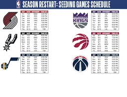 Games are scheduled from noon until late night on. Take A Look At The Official Nba Schedule That Will Take Place Disney World The Disney Food Blog