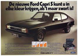 1977 Capri S Ford Capri Brochure Car Advertising