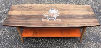 Easy to make coffee table with lift up top. Cleveland Browns Coffee Table Brown Coffee Table Coffee Table Table