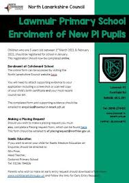 Some 14,832 places have been taken up, leaving 27,056 places for the rest of the phases. Enrolment Of New P1 Pupils Lawmuir Blog