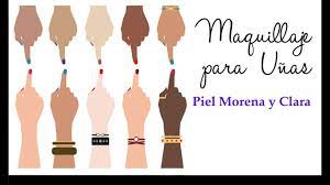 Disenos para unas manos morenas disenos de unas portizaz / nunca dibujen con las uñas pintadas :no_entry_sign:. Unas Para Piel Morena Y Clara Youtube