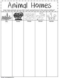Animal Homes Worksheet Animal Habitats Animal Habitats Preschool Science Worksheets