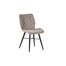 Ajoutez une touche moderne à votre salle à manger ou à votre salon avec nos chaises confortables et stables! Chaise De Salle A Manger Capitonnee Couleur Taupe Collection Dom
