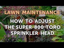 Remember, depending on your water pressure and your settings, they can go from 28 to 45 feet. How To Adjust The Super 800 Toro Sprinkler Head Youtube