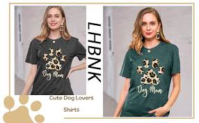 Shop with afterpay on eligible items. Dog Mom Shirt Women Funny Leopard Print Dog Mama T Shirt Cute Graphic Tee Dog Lover Letter Print Short Sleeve Tee Tops At Amazon Women S Clothing Store
