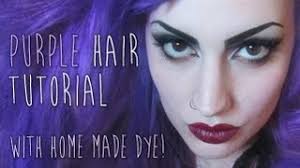 How to Color Your Hair Purple Without Using Chemical Dyes