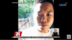 Smoke comes off man's body after exercise