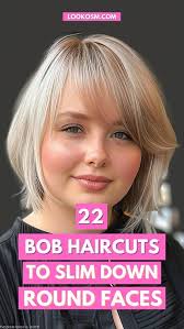 22 Stylish Bob Haircuts to Slim Down Round Faces Instantly