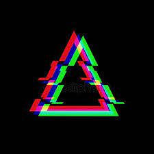 Vector Symbol Of Triangle In Glitch Style Geometric Glitched Icon Isolated On B Sponsored Triangle Glitch Vector Glitch Wallpaper Glitch Glitch Art