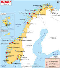 airports in norway norway airports map