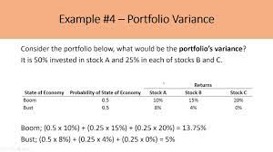 The annualized return formula is calculated as a geometric average to. Calculating Expected Portfolio Returns And Portfolio Variances Youtube
