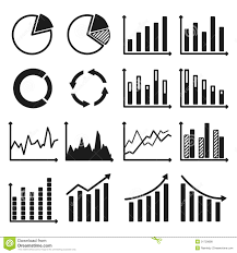 Infographic Icons Charts And Graphs Stock Vector