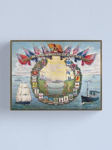 An Empire on which the Sun never Sets" Canvas Print for Sale by petermill | Redbubble