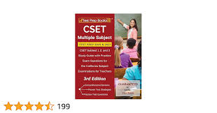 CSET Multiple Subject Test Prep 2020 and 2021: CSET Subtest 1, 2, and 3  Study Guide with Practice Exam Questions for the California Subject  Examinations for Teachers [3rd Edition]: Test Prep Books: 9781628459296:  Amazon.com: Books