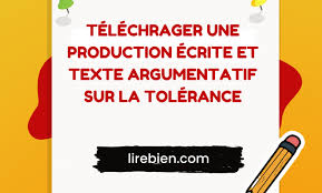 Vivre Ensemble Production Ecrite Argumentatif Sur La Tolerance Lirebien Com