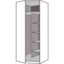 Decouvrez Ce Caisson D Angle Et Son Systeme Coulissant Qui Simplifient L Organisation De Votre Dressing Vous Le Montez Vous M Placard D Angle Caisson Dressing