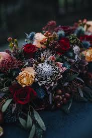 45 Dark And Bold Winter Wedding Ideas 1 Halloween Wedding Centerpieces Fall Wedding Decorations Wedding Flowers