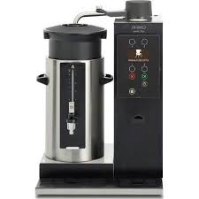 After you plug it in you lift a hinged door on the top of the unit and pour water in, and you're not limited to a fixed amount, you can fill it with anywhere between 6 and 12 ounces to suit your coffee strength taste or to fill a travel mug, and yes it will fill a full size auto mug with ease. Animo Combi Line Coffee Maker 5 Liters