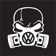 Custom Volkswagon Skull Mask For Golf Gti Vw Jetta Beetle Euro Car Sticker Jdm Golf Gti Vw Art Volkswagen Polo Gti