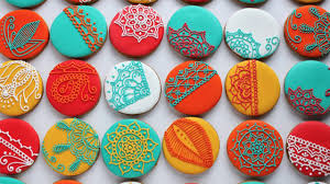 Beautiful Mandala Inspired Cookies Biscoitos De Natal Ideias De Biscoitos Brigadeiro