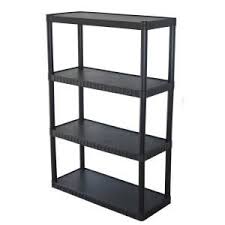 This 4 Tier Plastic Shelf Provides Attractive Storage Options For Small Spaces This Unit Features Solid Resin Shelves That Will Not Dent Or Rust And Is Easy To