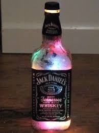 Lighted Bottles By Sterling Fish And Twins Bottle Lights Alcohol Bottle Crafts Jack Daniels Bottle