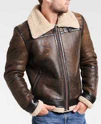 Men S Aviator Distressed Leather Shearling Jacket Distressed Leather Jacket Mens Flight Jacket Aviator Jackets