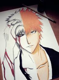 Split Drawing Colourful How To Draw Manga Red Streaks Black Jacket Anime Character Drawing Anime Art Tutorial Drawing Anime Bodies