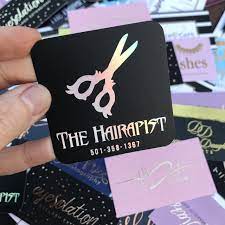 These cards were created for ellena galimullina, one of europe's finest abstract creation artists. Holographic Foil Business Cards