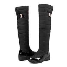 Mostrin Womens Platform Wedge Tall Boots Winter Cold Weather Over The Knee Waterproof Snow Boots Continue To The P Snow Boots Women Winter Boots Women Boots