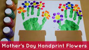 Also lots of fun for older kids! Handprint Flowers Preschool Craft Youtube