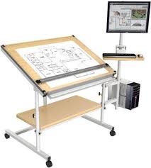 Home Drafting Table 48 X 36 Gray Frame Maple Surface By Versatables Com 499 00 Home Drafting Table Drafting Table Architects Desk Vintage Drafting Table