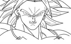 Imagen de una hojas de otoño para imprimir y pintar. Imagenes Para Pintar De Dragon Ball Super Broly Novocom Top