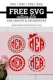 Download Free Valentine S Day Monogram Svg Files Perfectstylishcuts Free Svg Cut Files For Cricut And Silhouette Cutting Machines