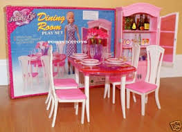 dining room with cabinet playset