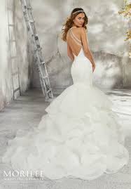 Morilee Madeline Gardner Laney Style 5687 Breathtaking Tulle And Organza Mermaid Wedding Wedding Dress Organza Colored Wedding Gowns A Line Wedding Dress