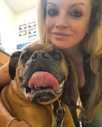 Even bruiser couldn't be grumpy when his test came back negative for Lyme  and the doctor said it's most likely not neurological, but arthritis making  him drag his foot. That can be