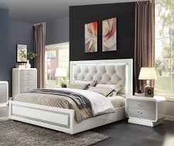 Fortuna 4 piece rustic eastern king bedroom set in weathered brown finish 9. Glam Ivory Latte High Gloss King Bedroom Set 3pcs Allendale 20197ek Acme Allendale 20197ek Set 3