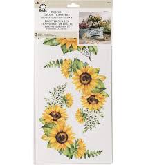 Folkart Rub On Decor Transfer Flower Market 3pc Joann In 2020 Flower Market Folk Art Rub On Transfers