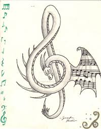 The Music Dragon by WyvernFlames