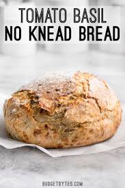 Tomato Basil No Knead Bread Step By Step Photos Budget Bytes Recipe Bread Recipes Homemade No Knead Bread Artisan Bread Recipes