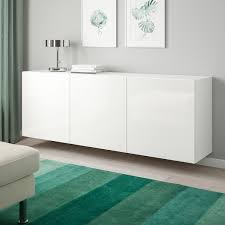 Home to any budget, home to any possibility. Besta Wall Mounted Cabinet Combination White Selsviken High Gloss White Ikea