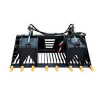 72 inch Skeleton Rock Grapple Rake – RGB-11-72W Skid Steer ...